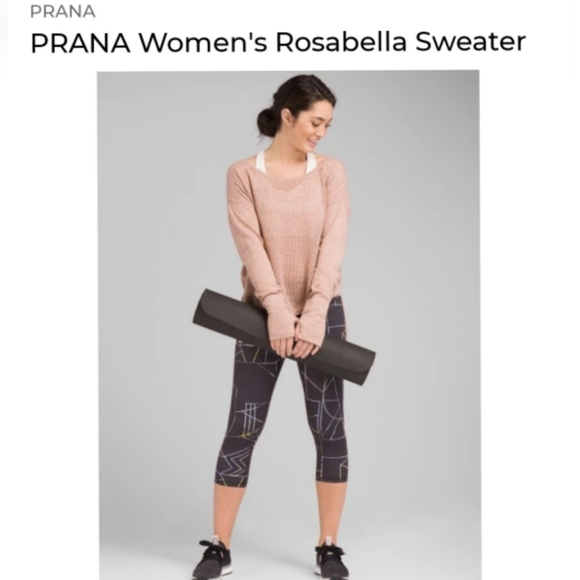 Prana Rosabella Yoga Pullover Sweater 